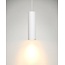 Hanging lamp white plaster cylinder GU10 25cm high