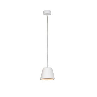 Hanging lamp white plaster conical GU10 10cm high