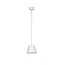 Hanging lamp white plaster conical GU10 10cm high