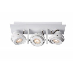 Design ceiling spotlight white or gray GU10 LED 3x5W dim-to-warm