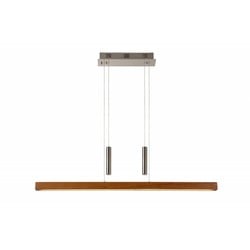 Geena LED pendant light wood dimmable 100cm 30W warm white