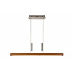 Suspension longue bois dimmable 100cm 30W