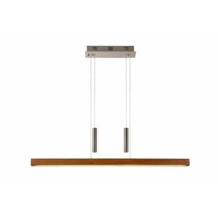 Geena LED hanglamp hout dimbaar 100cm 30W warm wit