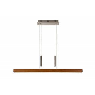 Geena LED lámpara colgante madera regulable 100cm 30W