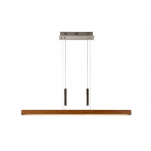 Long hanging lamp wood dimmable 100cm 30W