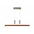 Long hanging lamp wood dimmable 100cm 30W