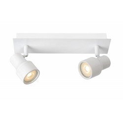 Badkamer plafondlamp LED wit GU10 2x4,5W