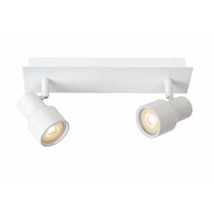 Badezimmer-Deckenleuchte LED weiß GU10 2x4,5W