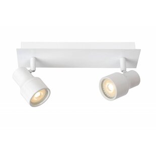 Plafonnier salle de bain LED blanc GU10 2x4,5W
