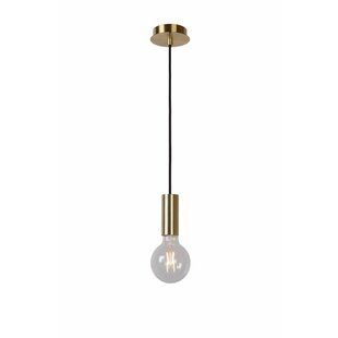 Lamphouder hanglamp goud E27 inclusief lamp 4W LED