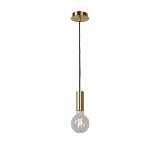 Lamphouder hanglamp goud E27 inclusief lamp 4W LED