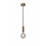 Lamp holder hanging lamp gold E27 including bulb 4W LED