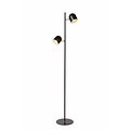 Staande lamp Scandinavisch zwart, wit LED 2x5W 141cm