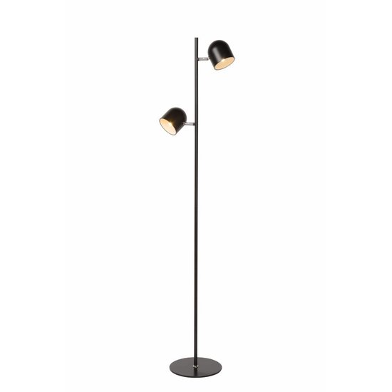 Staande lamp Scandinavisch zwart, wit LED 2x5W 141cm