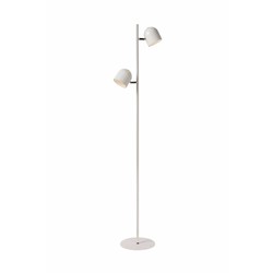 Lucid SKANSKA RECH - Lámpara de pie recargable para interior/exterior - Pilas/Recargable - Ø 23 cm - LED regulable - CCT - 1x3W 3000K/6000K - IP44 - Café
