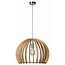Wooden hanging lamp wood color 500mm Ø E27