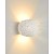 Design wall lamp white oval G9 128mm H