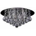 Fantasia Fantasia Kristo lámpara de techo, cristal, cromo, diámetro 450mm, 6x G9 LED, regulable, 2700K blanco cálido