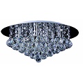 Fantasia Kristo crystal ceiling lamp in chrome, 8x G9 LED 2.5W, Ø550mm, dimmable, warm white 2700K