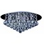 Ceiling lamp with crystal chrome LED G9x8 550mm Ø