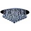 Fantasia Kristo lámpara de techo de cristal cromado, 8x G9 LED 2,5W, Ø550mm, regulable, blanco cálido 2700K