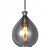 Glass hanging lamp pear design 23cm Ø