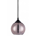 Fantasia Rogodo glass pendant lamp with spherical shade in smoke grey, Ø 15 cm, E14 fitting
