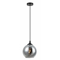 Fantasia Rogodo glazen hanglamp met bolvormige kap in smoke grey, Ø 15 cm, fitting E14