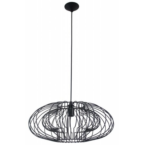 Fantasia Fantasia geometrische Pendelleuchte, schwarzes Metall, Ø 500 mm, Höhe 210 mm, Fassung E27, IP20