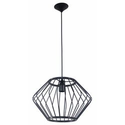 Fantasia Strings Hängelampe geometrisch mattschwarz 37cm