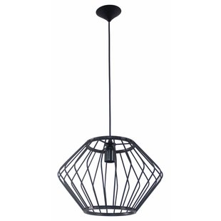 Fantasia Strings hanglamp geometrisch mat zwart 37cm