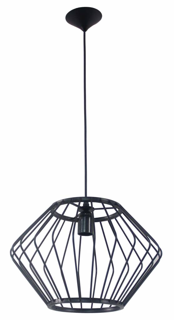 Ringlet semester lotus Hanglamp zwart goedkoop 370mm Ø E27 | My Planet LED