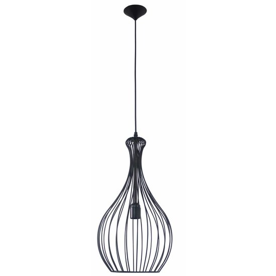 Hanging lamp black wire 260mm Ø E27