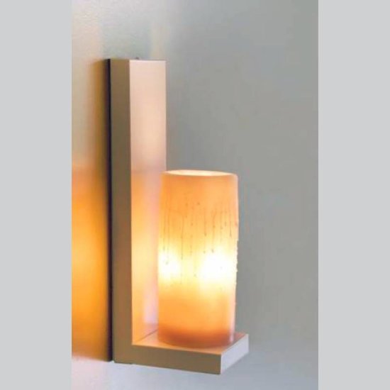 Authentage Wandleuchte im Landhausstil LED Bronze-Chrom-Nickel 1 Kerze