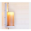Authentage Applique style campagnard LED bronze-chrome-nickel 1 bougie