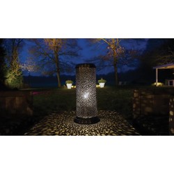 Outdoor lantern brass rural cylinder bronze, nickel