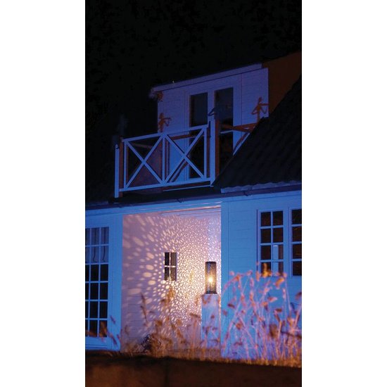 Authentage Windlicht buiten messing landelijk cillinder brons, nikkel