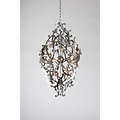 Metal pendant light black, white, grey elegant 89cm H