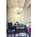 Oval hanging lamp chandelier various colors E14x12