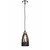 Hanglamp glas grijs conisch 1xE14 1200mm hoog