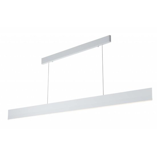 Fantasia Fantasia Pure long pendant lamp white, dimmable integrated SMD LED 26W, 3000K warm white light