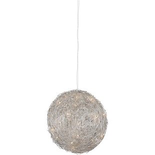 Luminaire suspendu boule fil de fer 40cm G4x8