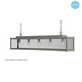 Lámpara colgante de cristal rústico beige, blanco, plomo, topo, dorado 100cm