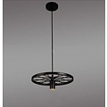 Roue devient luminaire suspendu vintage pour éclairage LED
