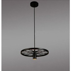 Roue devient luminaire suspendu vintage pour éclairage LED