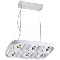Hanging lamp above dining table design LED 6x5W 455mm wide