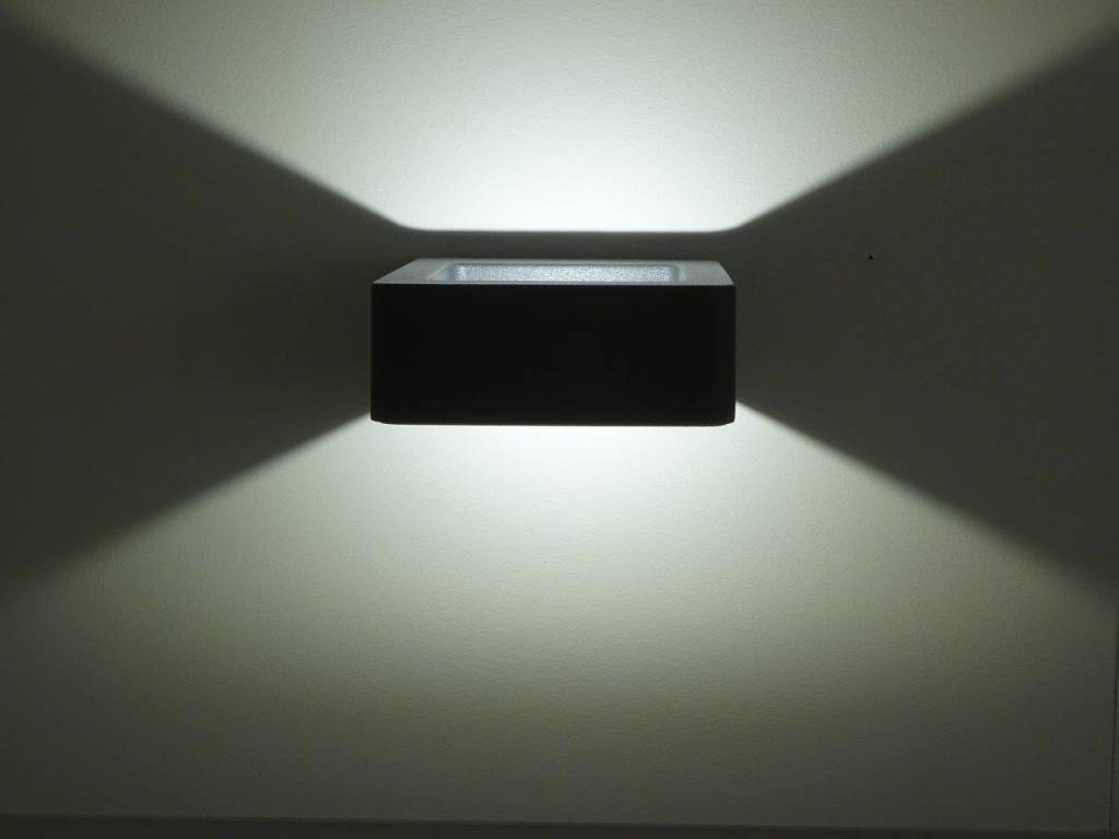 Vervallen logboek Getand Wandlamp buiten LED design 5W grafiet IP 54 120mm breed | My Planet LED