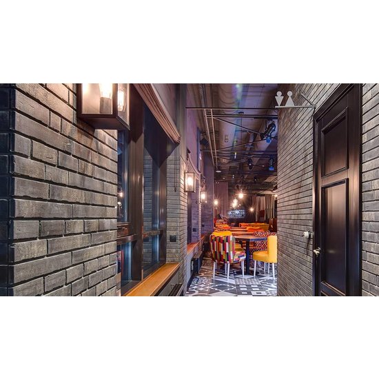 Muurlamp buiten met glas antraciet