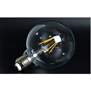 LED bulb light round 6W filament E27