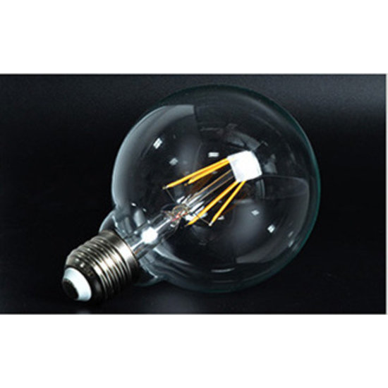 LED lamp E27 rond 6W filament
